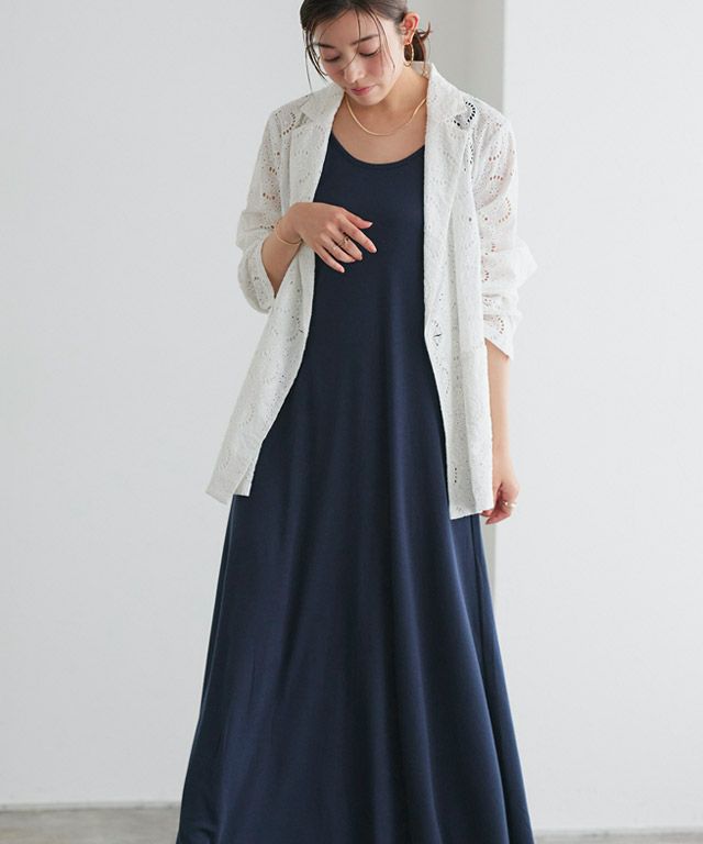 167cm / ネイビー / ロング丈 / M