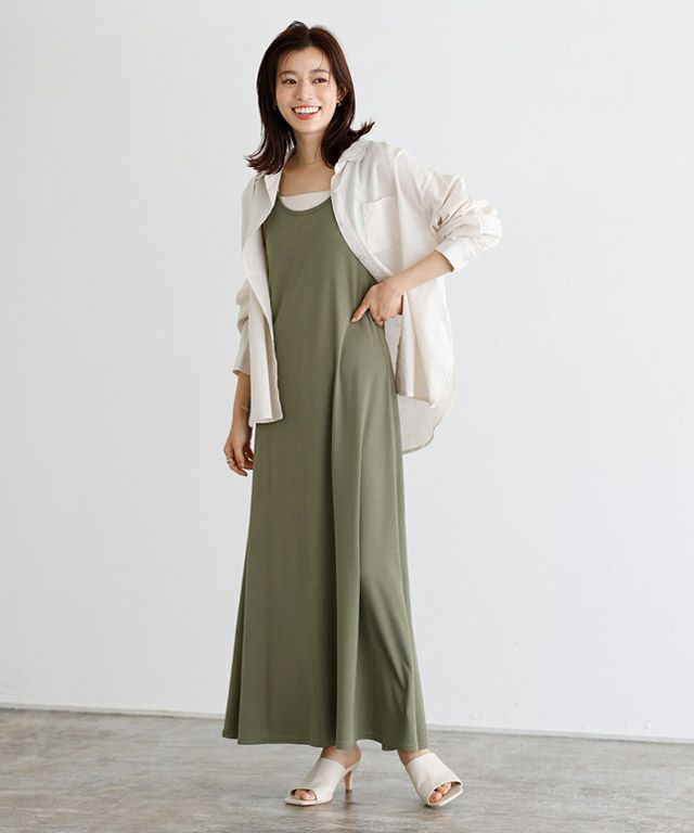 167cm / オリーブカーキ / ロング丈 / M