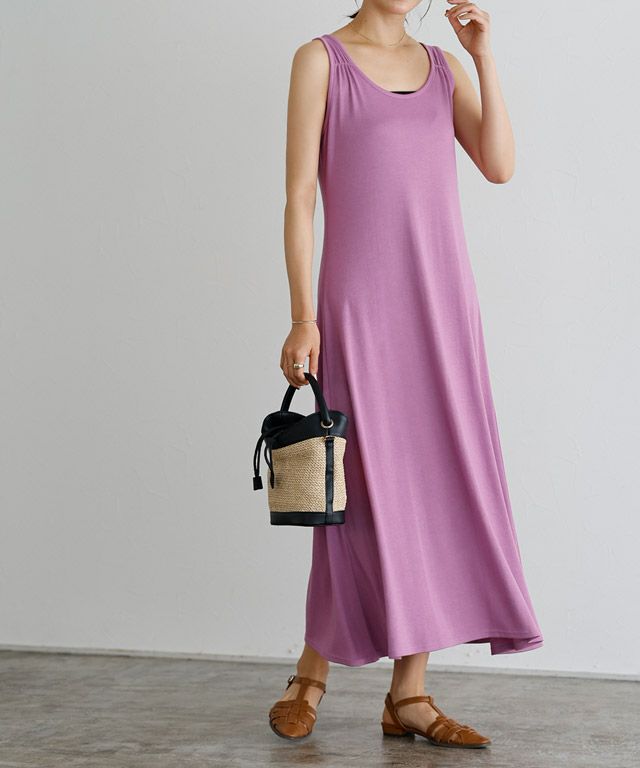 167cm / ライラックパープル / ミドル丈 / M