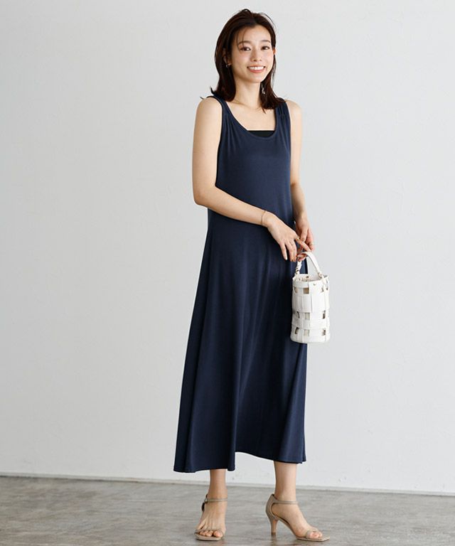 167cm / ネイビー / ミドル丈 / M