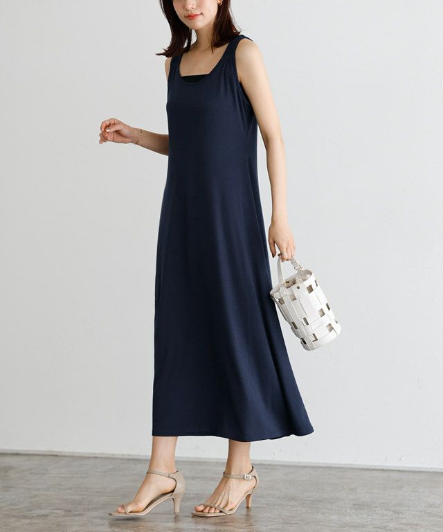 167cm / ネイビー / ミドル丈 / M