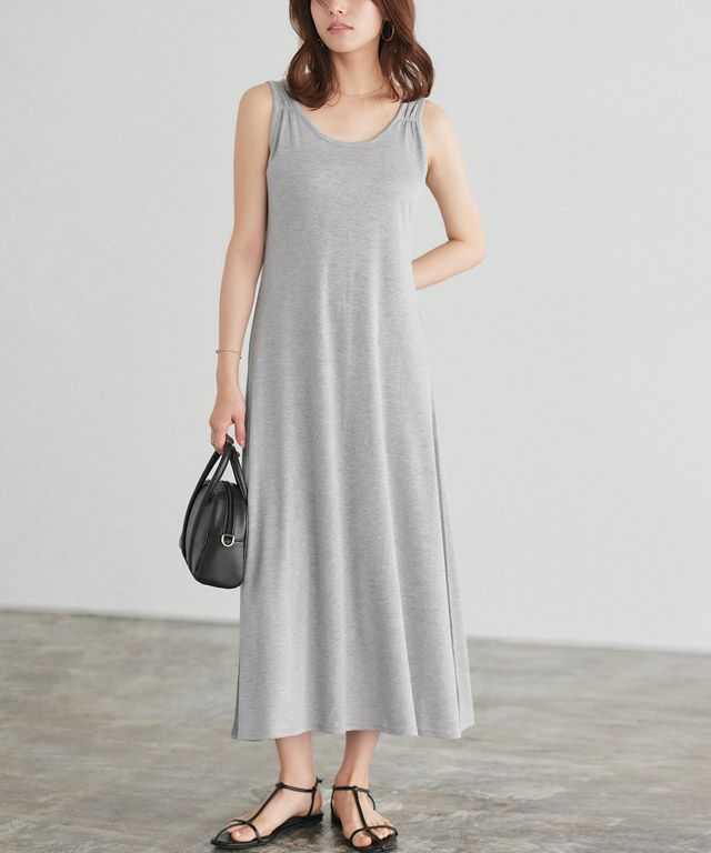 167cm / 杢グレー / ミドル丈 / M