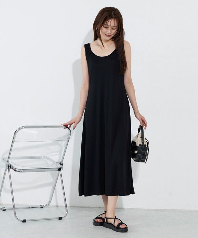 166cm / ブラック / ミドル丈 / M