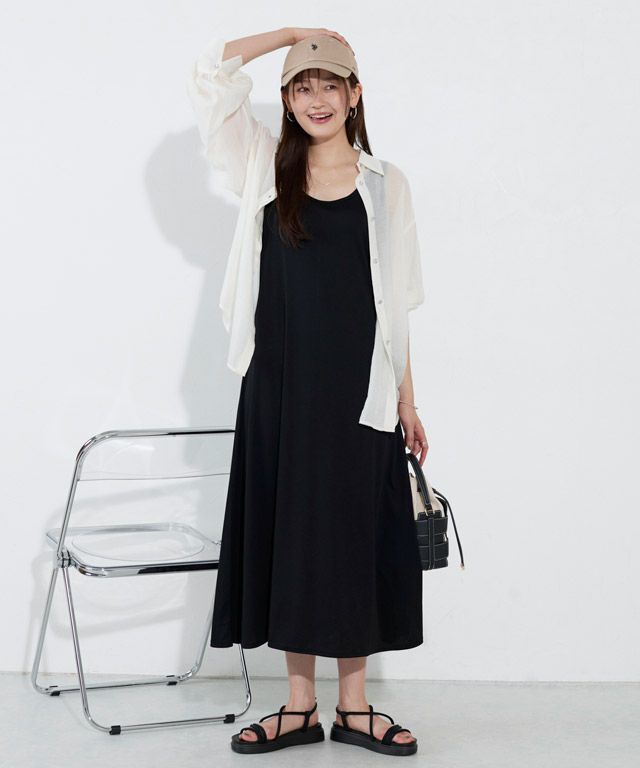 166cm / ブラック / ミドル丈 / M