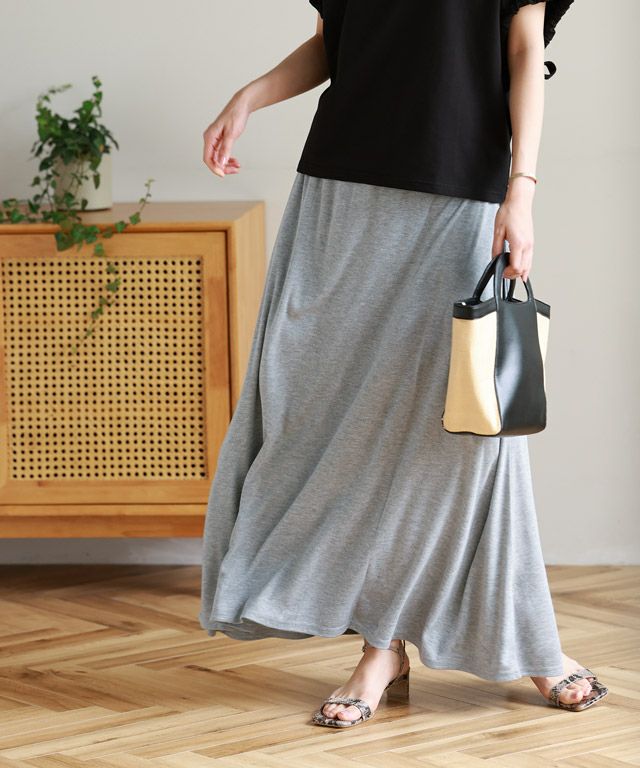 167cm / 杢グレー / ロング丈 / M