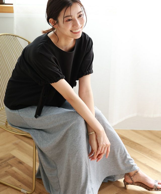 167cm / 杢グレー / ロング丈 / M