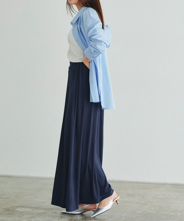 166cm / ネイビー / ロング丈 / M