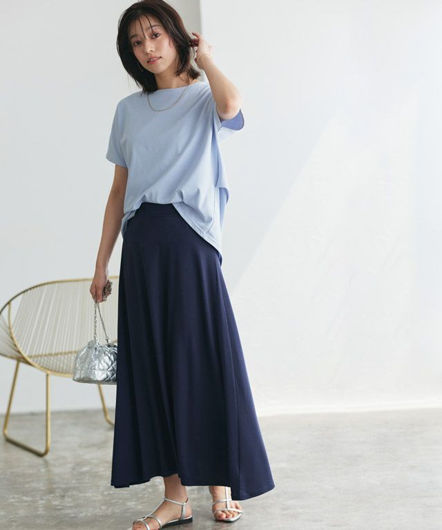 167cm / ネイビー / ミドル丈 / M