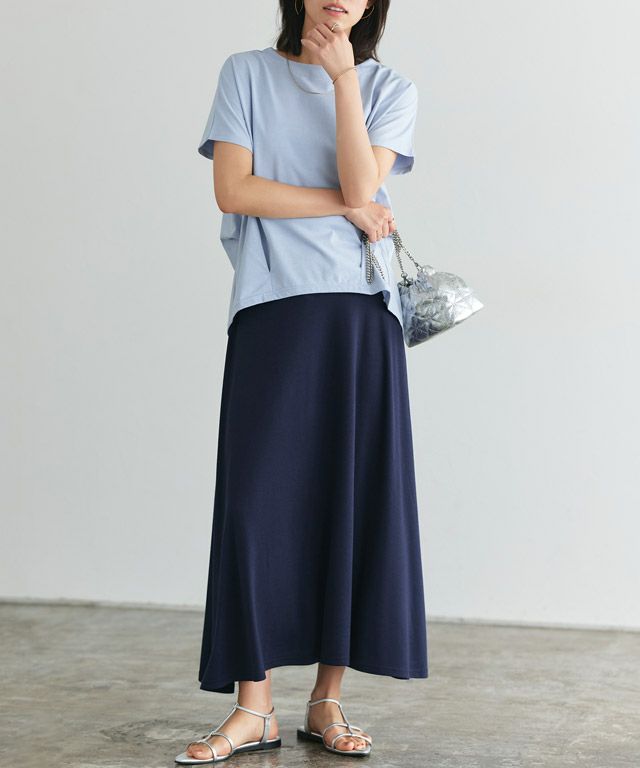 167cm / ネイビー / ミドル丈 / M