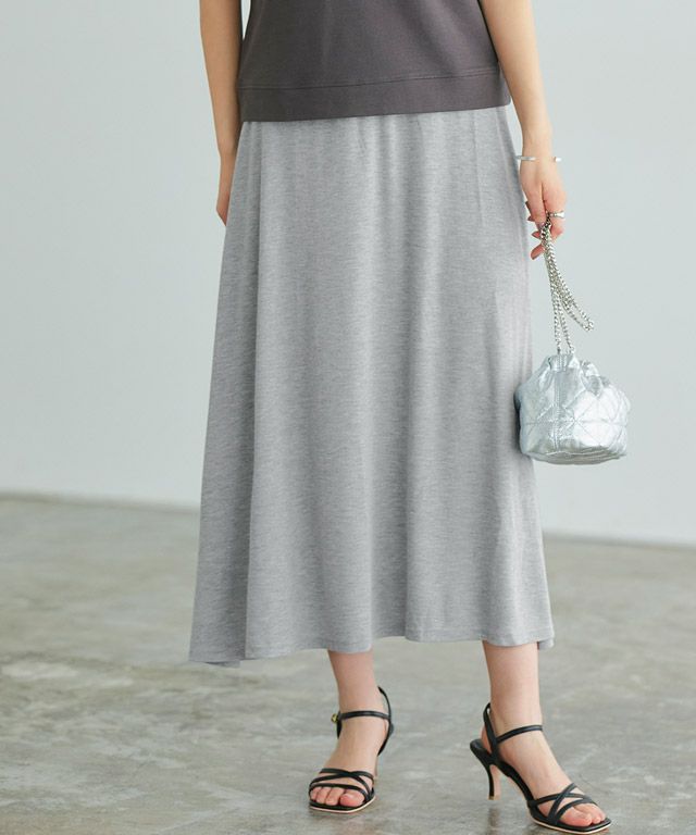 166cm / 杢グレー / ミドル丈 / M