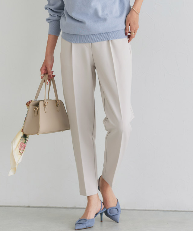 高見えすっきりテーパードパンツ 【12サイズ展開】 ◇送料無料