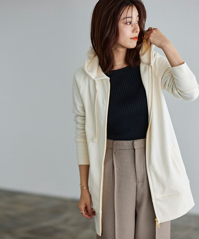 スウェット素材Wジップロング丈パーカー【スピード配送】 | 【公式