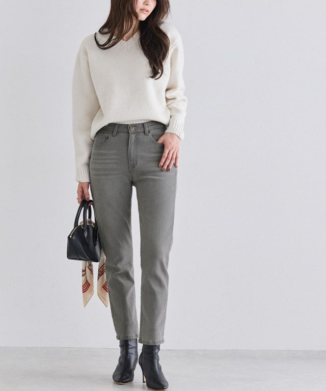 166cm / ウォッシュ / グレー / M