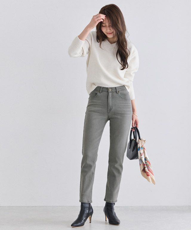 166cm / ウォッシュ / グレー / M