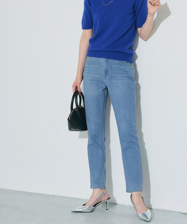 167cm / ウォッシュ / サックス / M