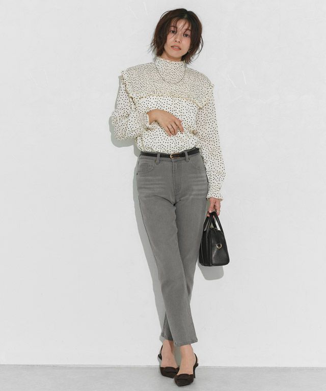 167cm / ウォッシュ / グレー / M