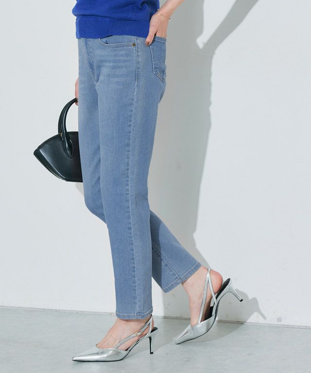 167cm / ウォッシュ / サックス / M