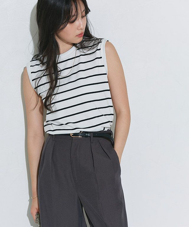 166cm / オフホワイト×ブラック / M