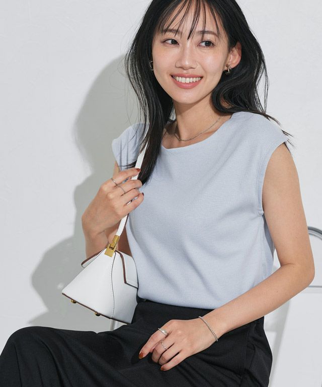 162cm / アイスブルー / クルーネック / M