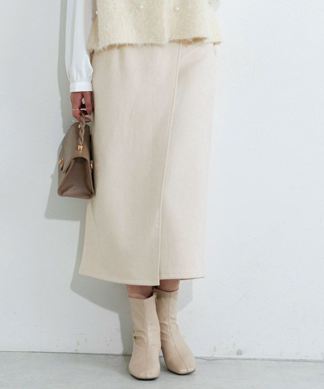 166cm / アイボリー / ラップ / M