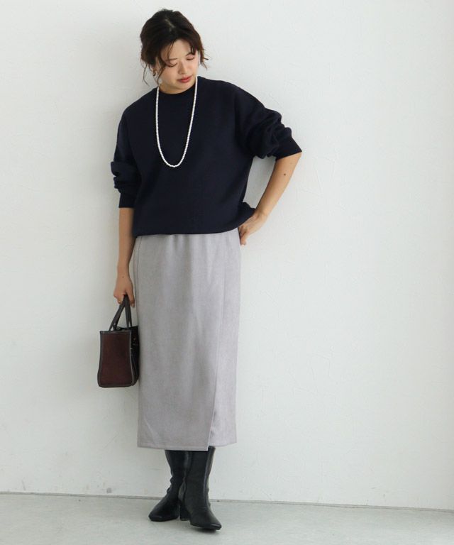 157cm / グレー / ラップ / M