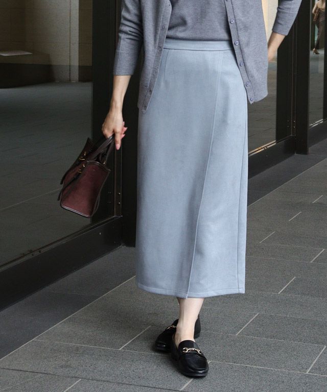 163cm / アッシュブルー / ラップ / M