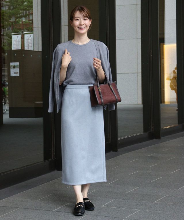 163cm / アッシュブルー / ラップ / M