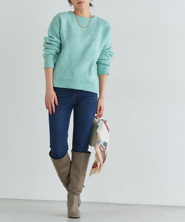 160cm / ウォッシュ / アッシュブルー / M