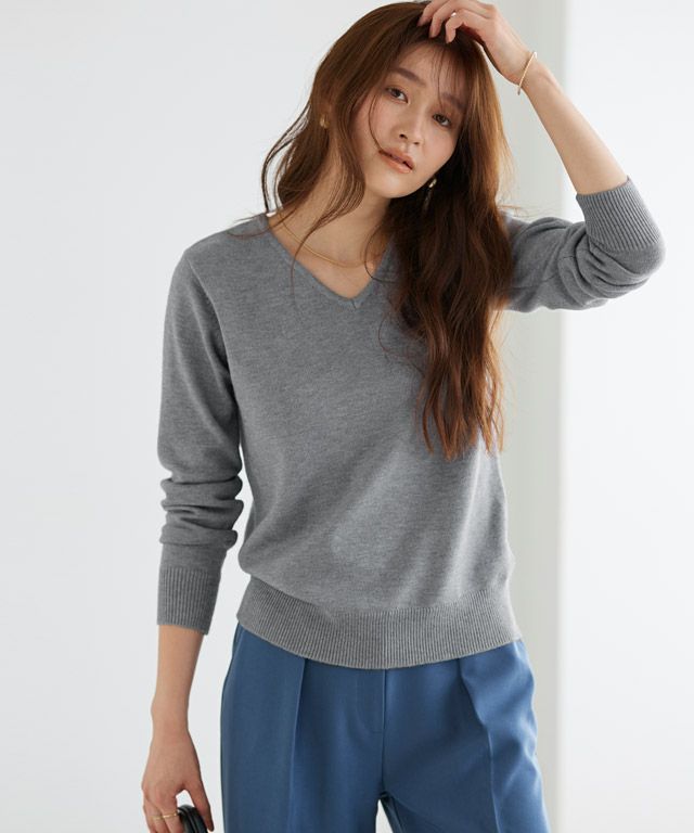 166cm / モカ / Vネック / M