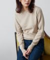 167cm / 杢ベージュ / ボートネック / M