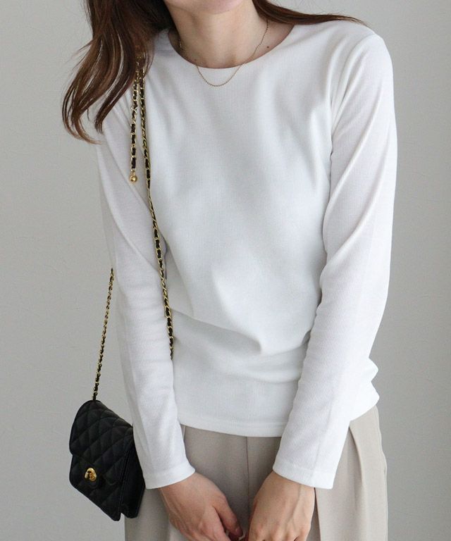 157cm / 杢グレー / クルーネック / M