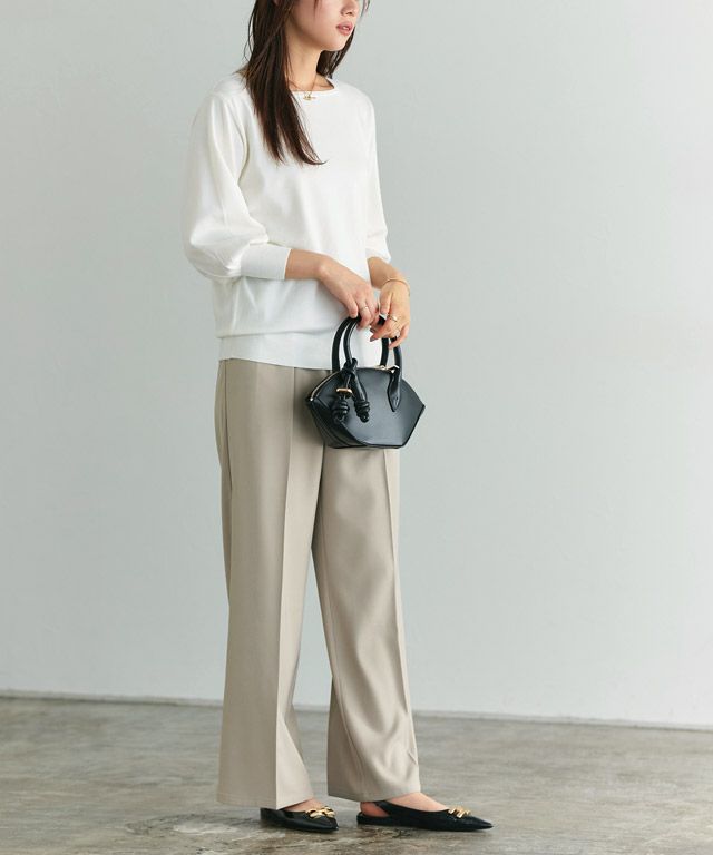 166cm / オフホワイト / スクエアネック / M