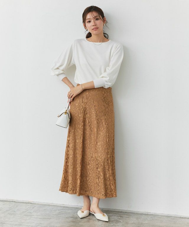 166cm / オフホワイト / ボートネック / M