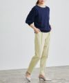 163cm / ネイビー / ボートネック / M