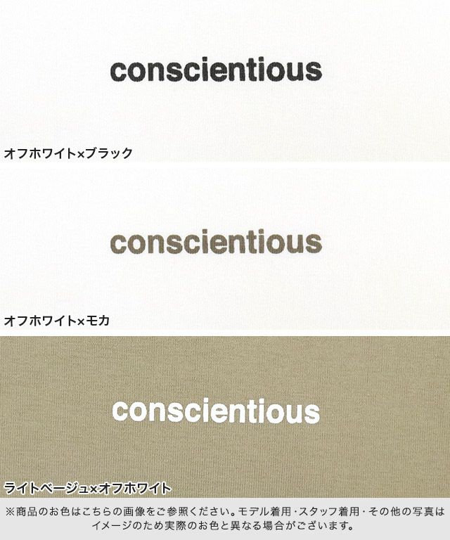 Conscientiousシルケットロゴtシャツ Md 公式 Pierrot ピエロ レディースファッション通販サイト