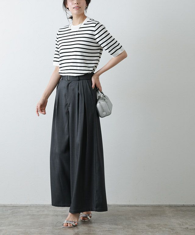 167cm / オフホワイト×ブラック / M