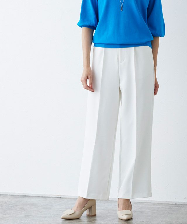 Col Pierrot /コル ピエロ】Rib Pants(WHITE)（その他パンツ