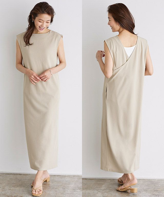 インナーセットペアスキンバックラップワンピース