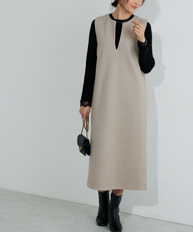 166cm / 杢グレージュ / M