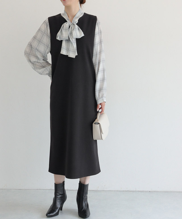 166cm / 杢グレージュ / M