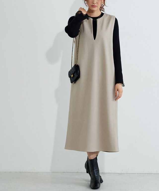 166cm / 杢グレージュ / M