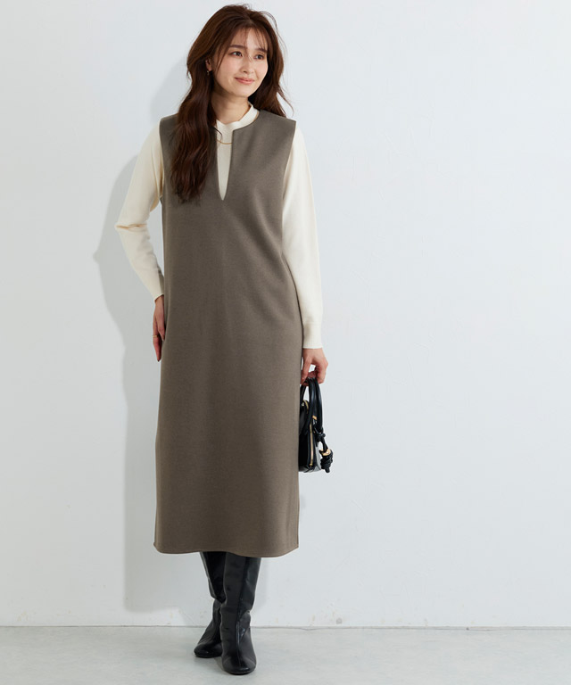166cm / 杢グレージュ / M