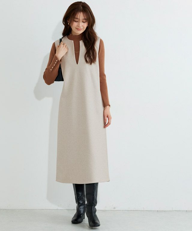 166cm / 杢ライトベージュ / M