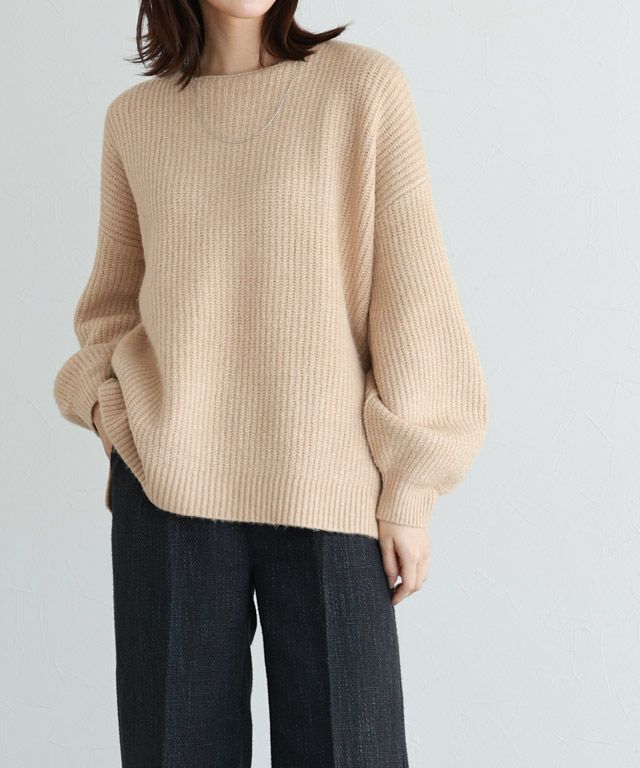 167cm / 杢イエロー / ボートネック / MM