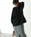 163cm / ブラック / ボートネック / M