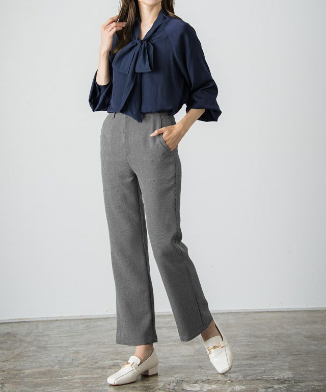 アウトレットSALE！】チェック柄フレアパンツ【スピード配送