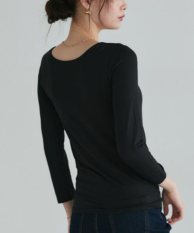 167cm / ブラック / クルーネック / M