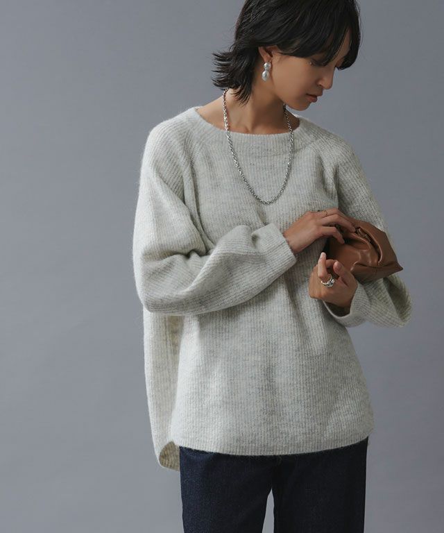 RASW]アルパカ混ボートネックニット【スピード配送】 | 【公式