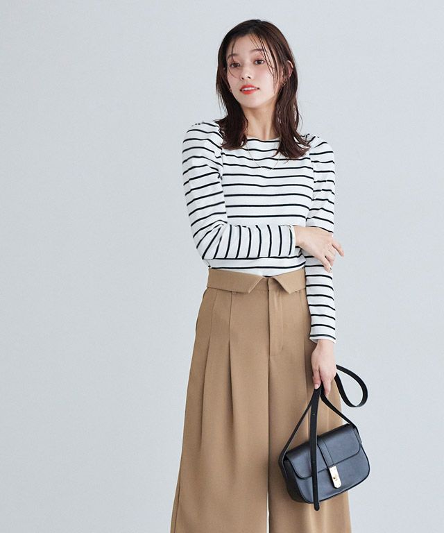 167cm / オフホワイト×ブラック / M