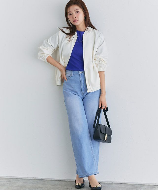 166cm / ロイヤルブルー / クルーネック / M